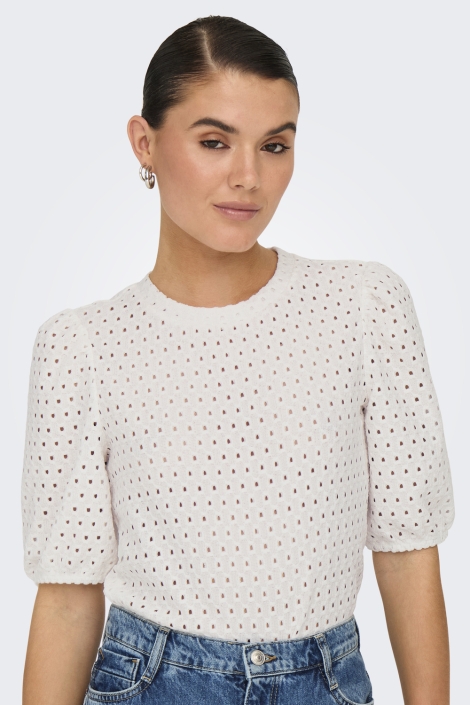 Only onlelisa s/s o-neck top box jrs
